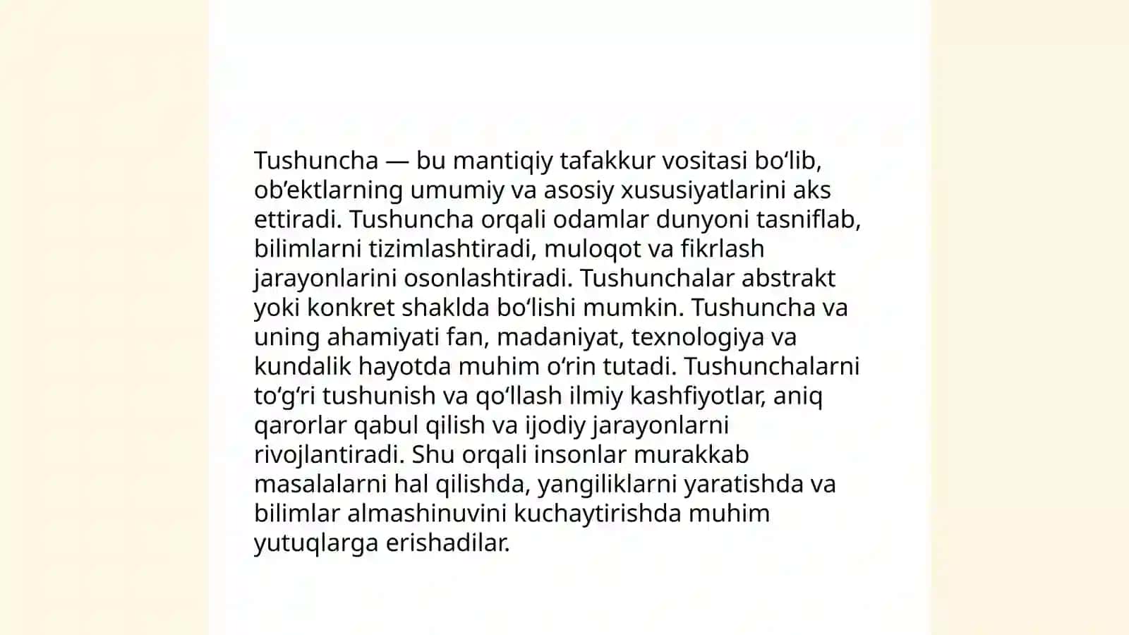 Tushuncha 3