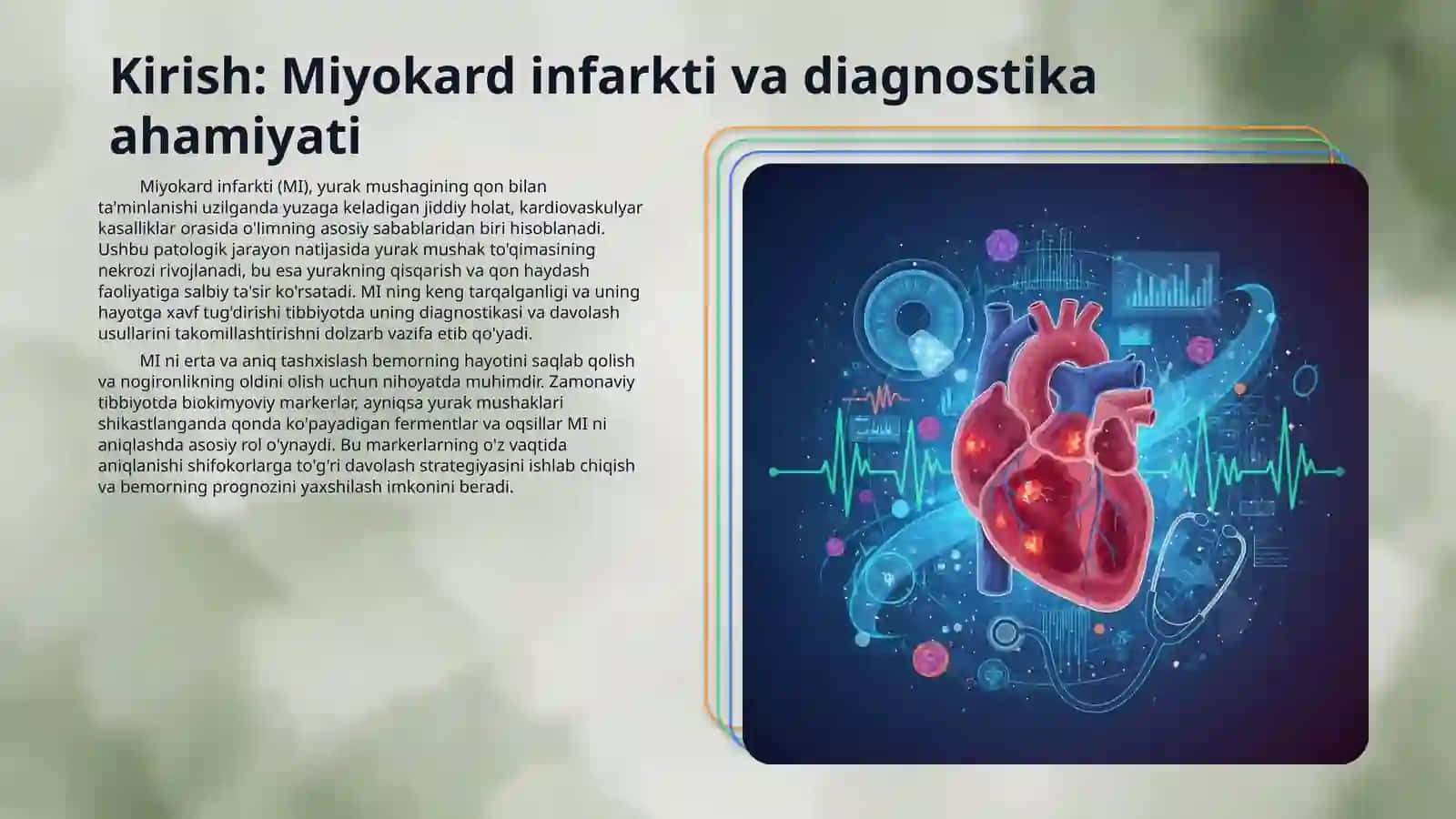 Miokard infarktining erta va kech biokimyoviy tashxisi 3