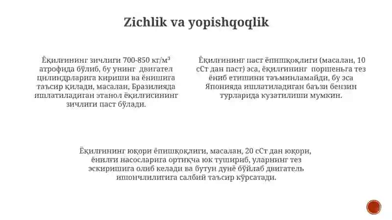 Yoqilgʻilarni Umumiy Xossalari 3