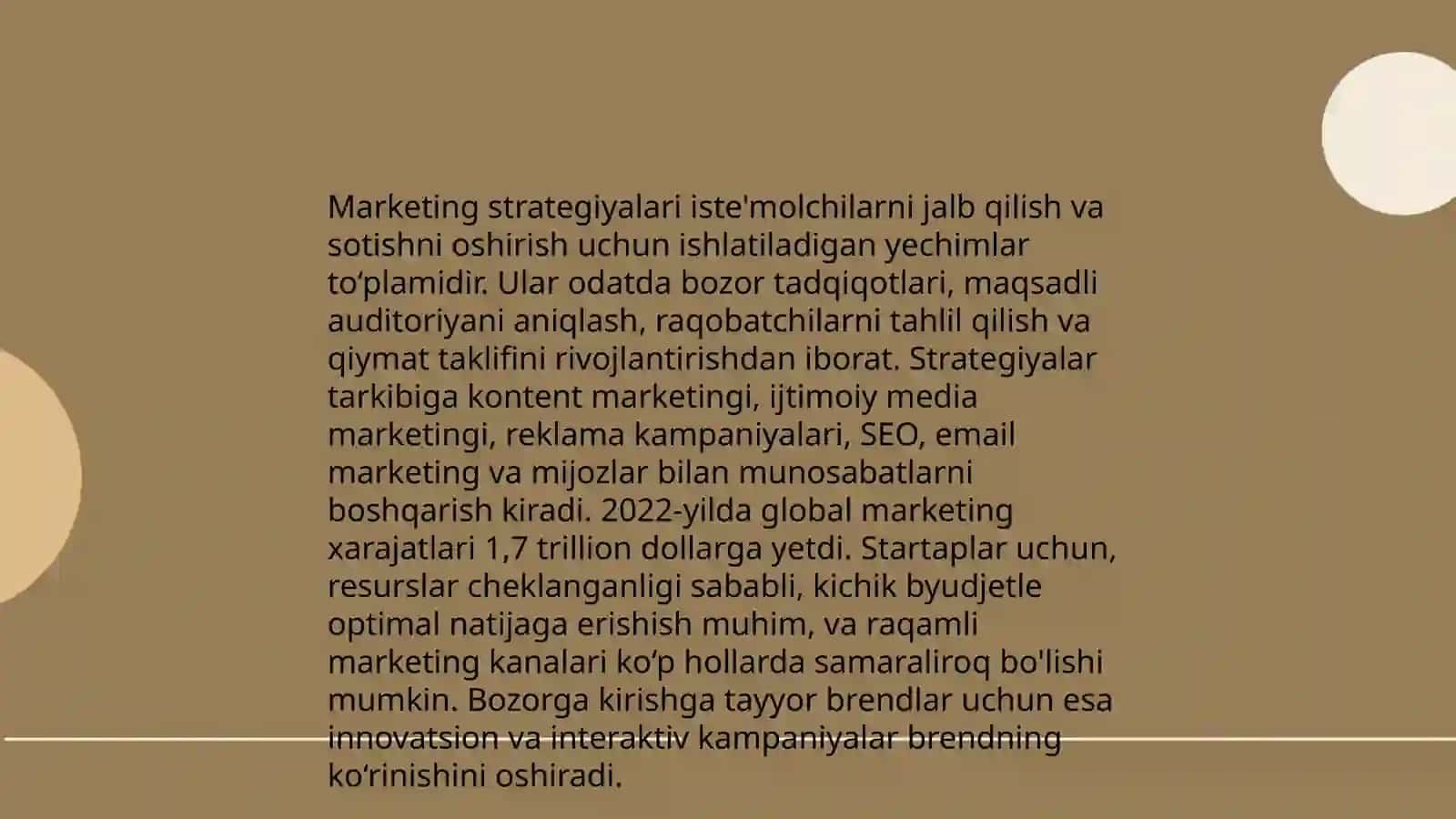 Marketing va ehtiyojlarning qondirilishi 3