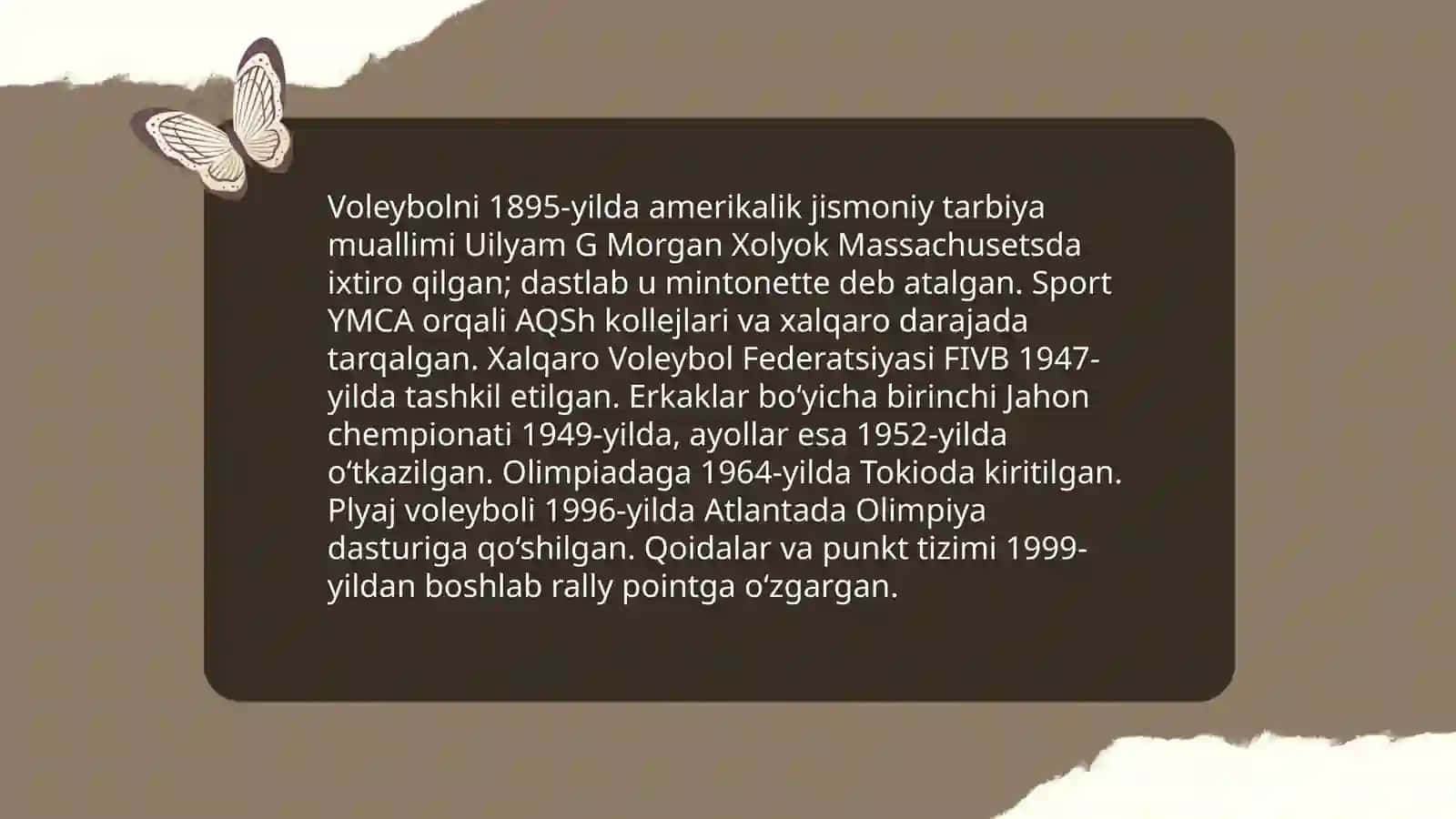 Volleyball haqida tushunchalar 3
