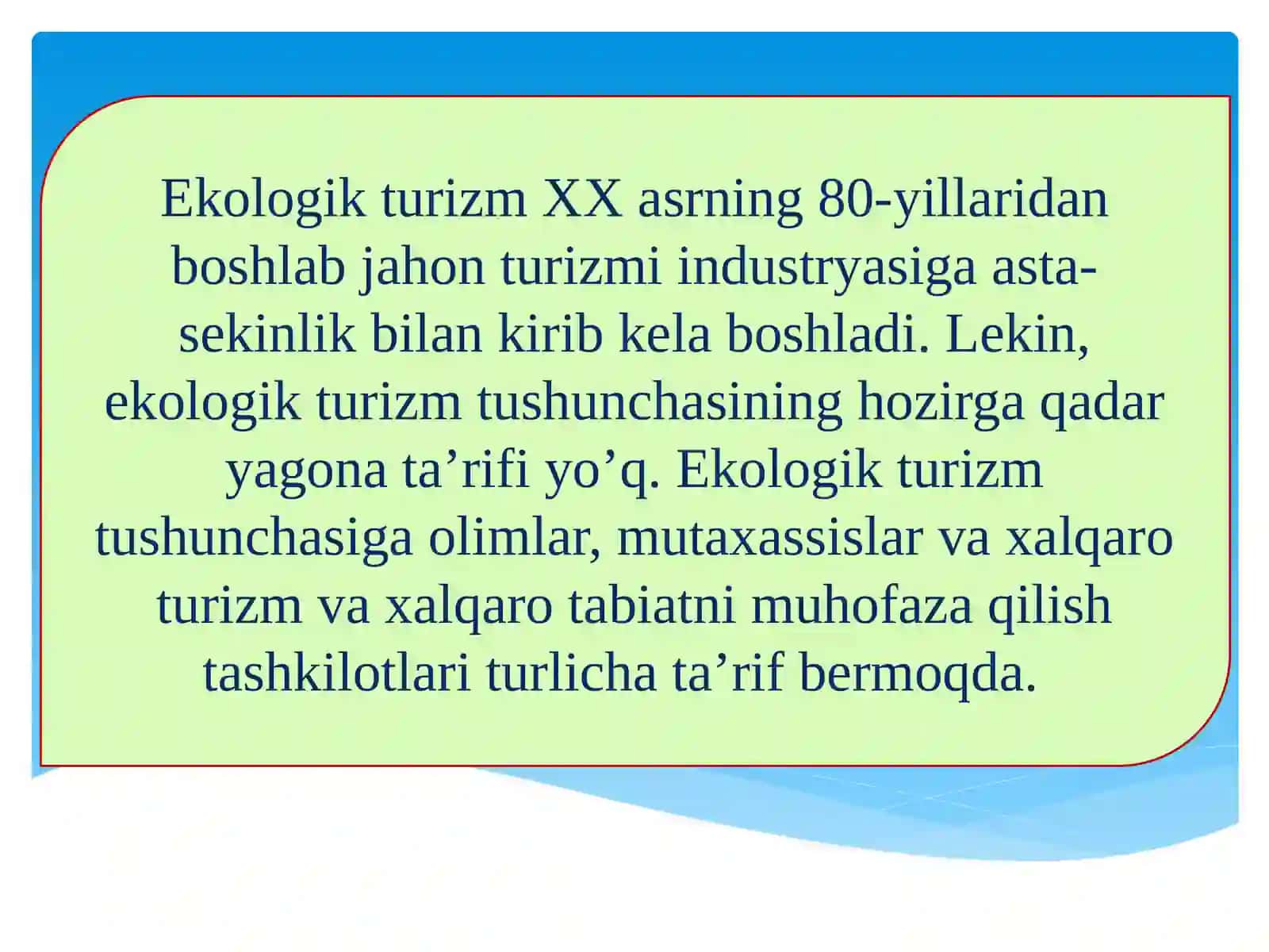 Ekologik Turizm 3