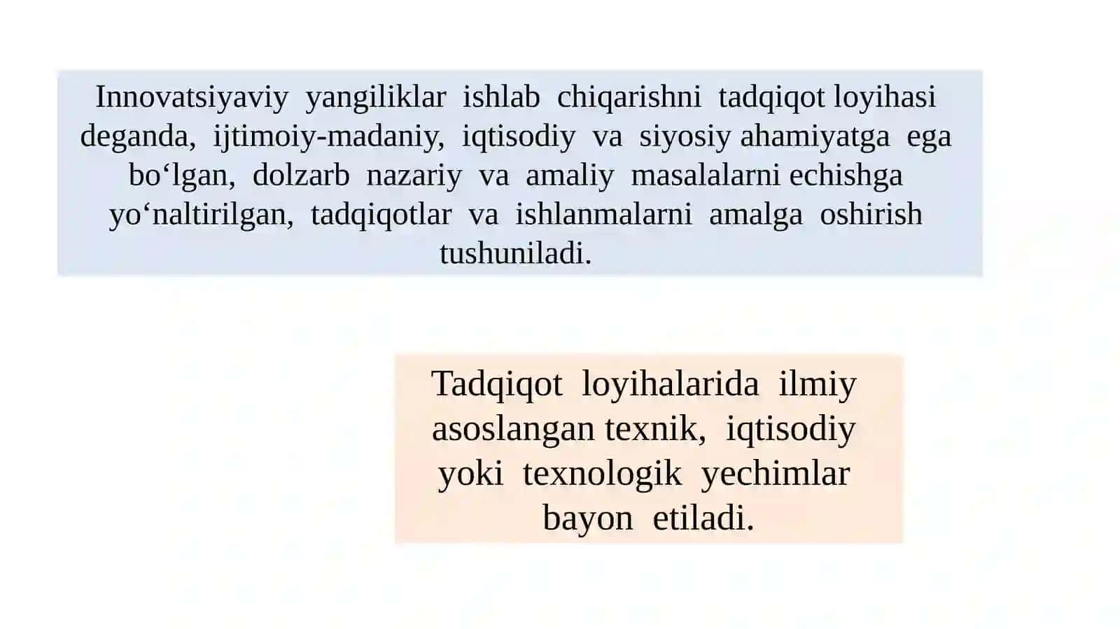 INNOVATSION LOYIHALAR ISHLAB CHIQISH 3