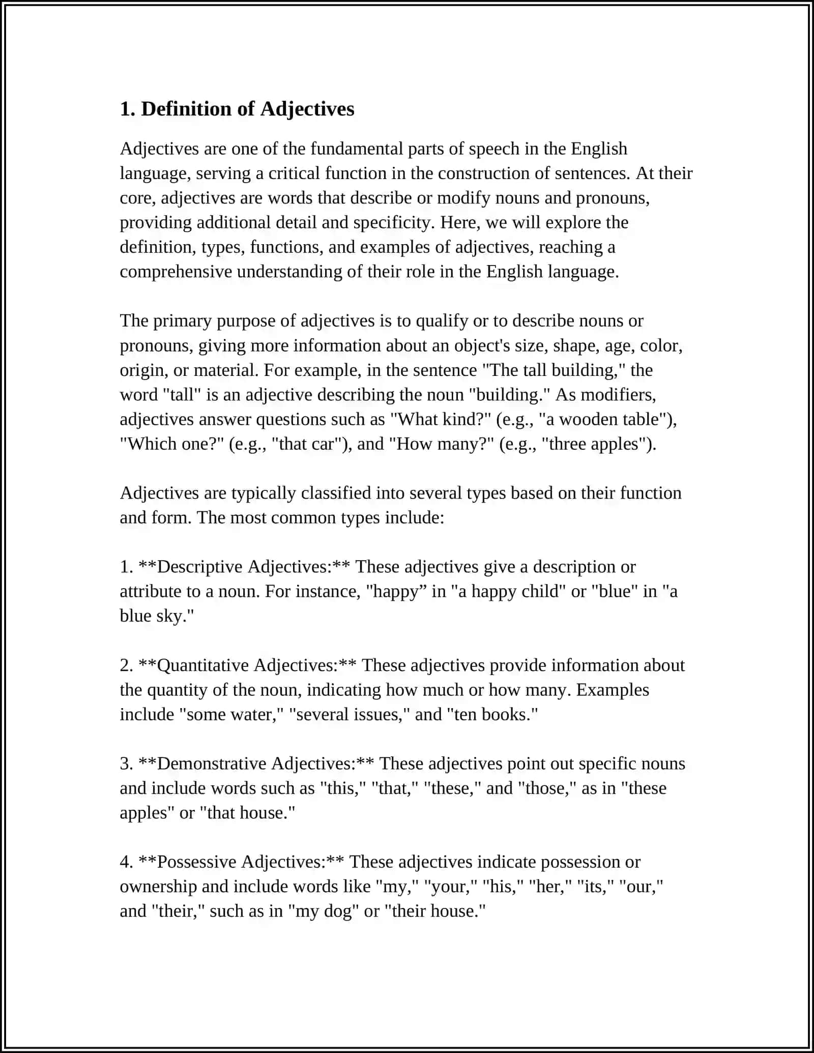 ORDER OF ADJECTIVES 3