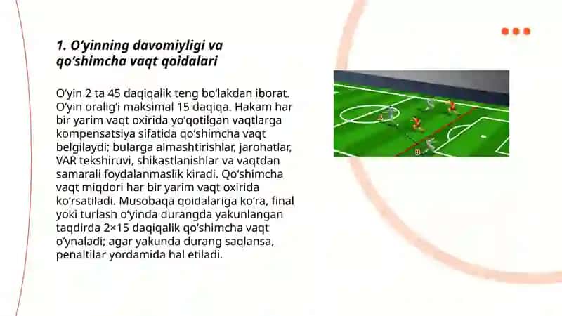Futbol oʻyin qoidalari 3
