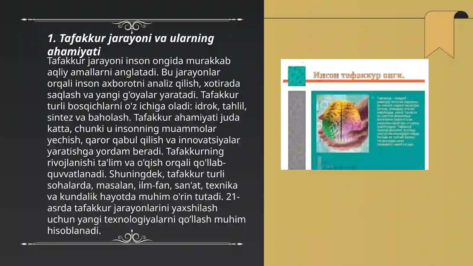 Tafakkur psixalogiya boʻyicha 3