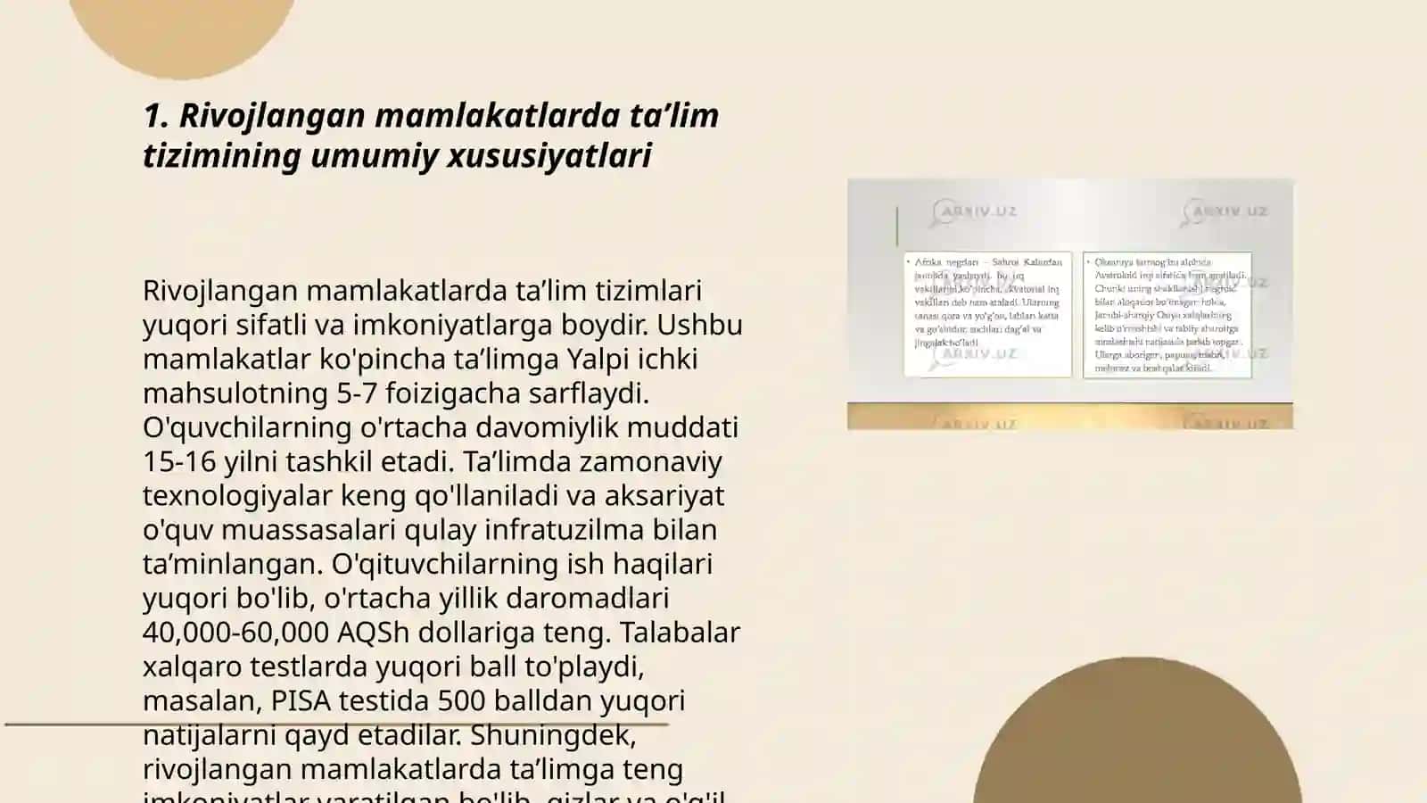 Rivojlangan mamlakatlarda ta'lim tizimi 3