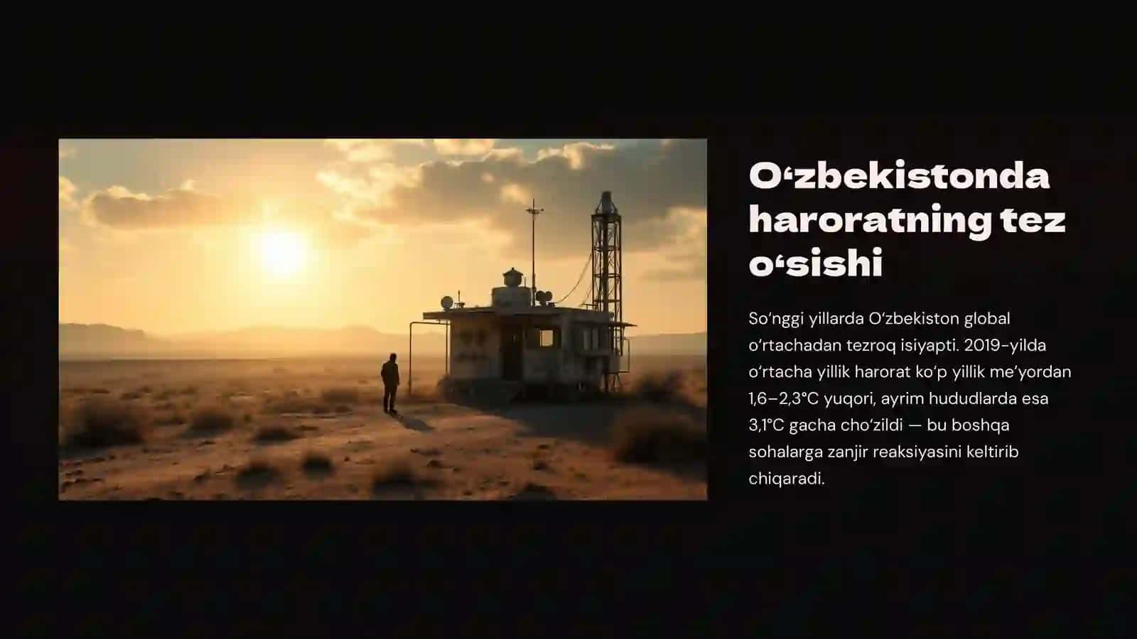 Iqlim o‘zgarishi: O‘zbekiston duch kelayotgan global tahdid 3