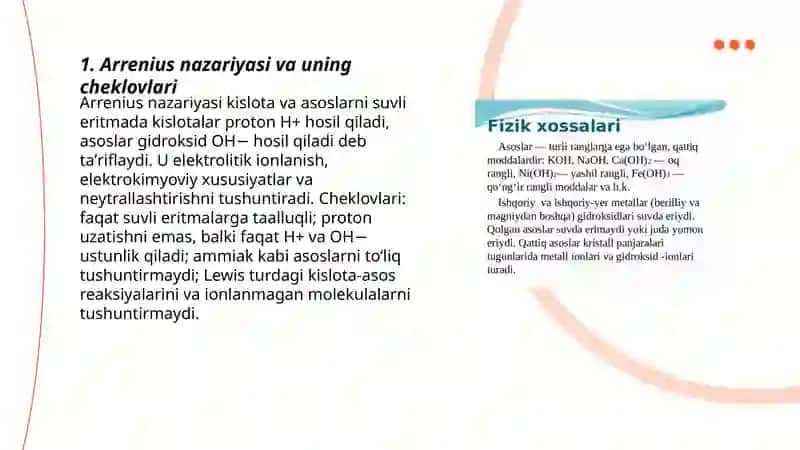 Kislota va asos nazariyalari 3