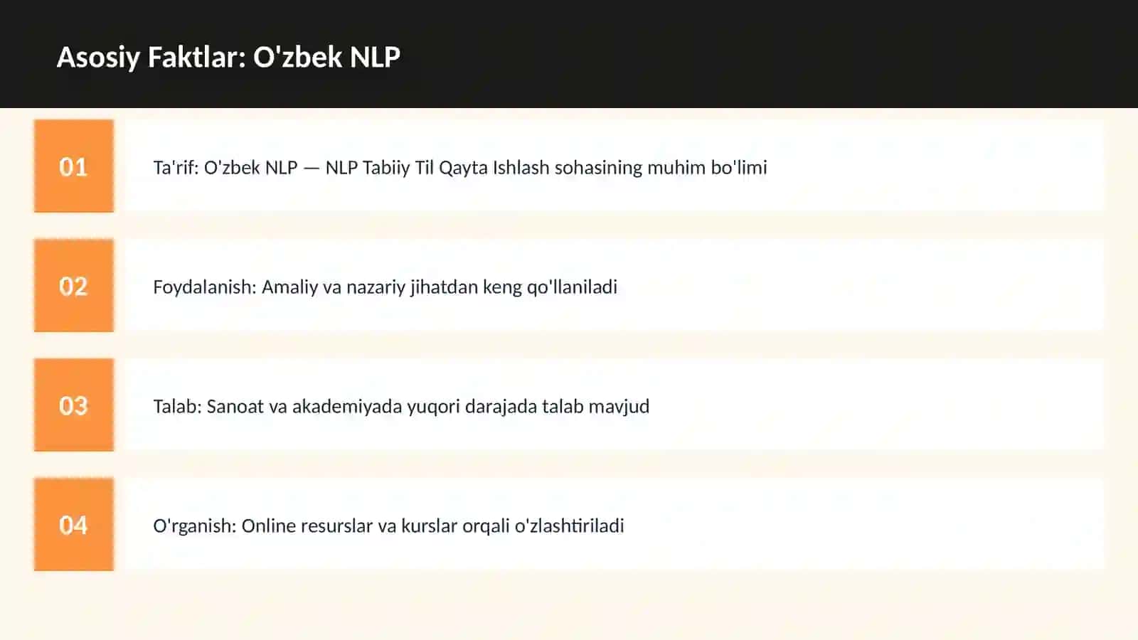 O'zbek NLP 3