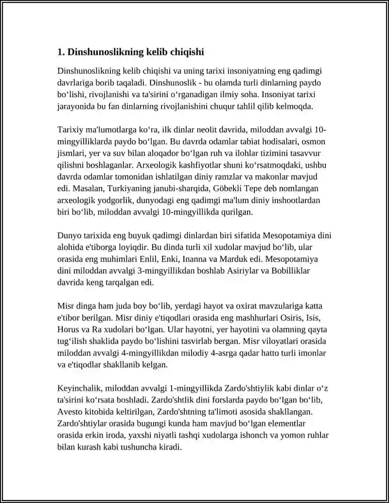 Dinshunoslikning Fan Sifatida Shakllanishi 3