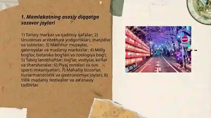 Mamlakatning asosiy diqqatga sazovor joylari 3