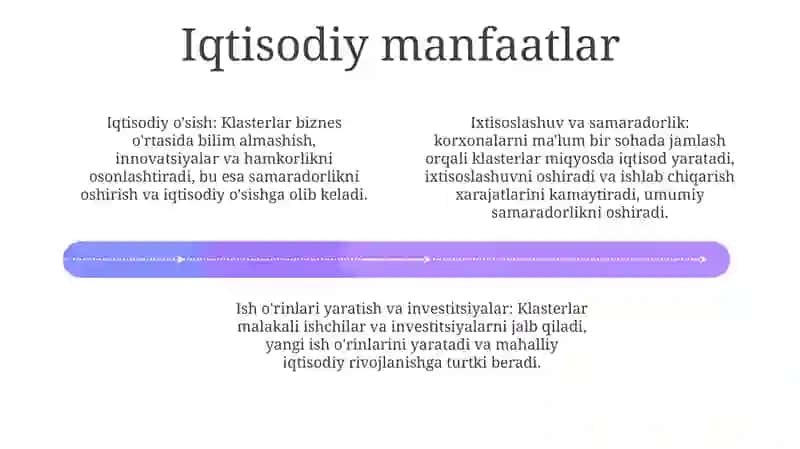 Sanoat Klasterlari Ahamiyati 3
