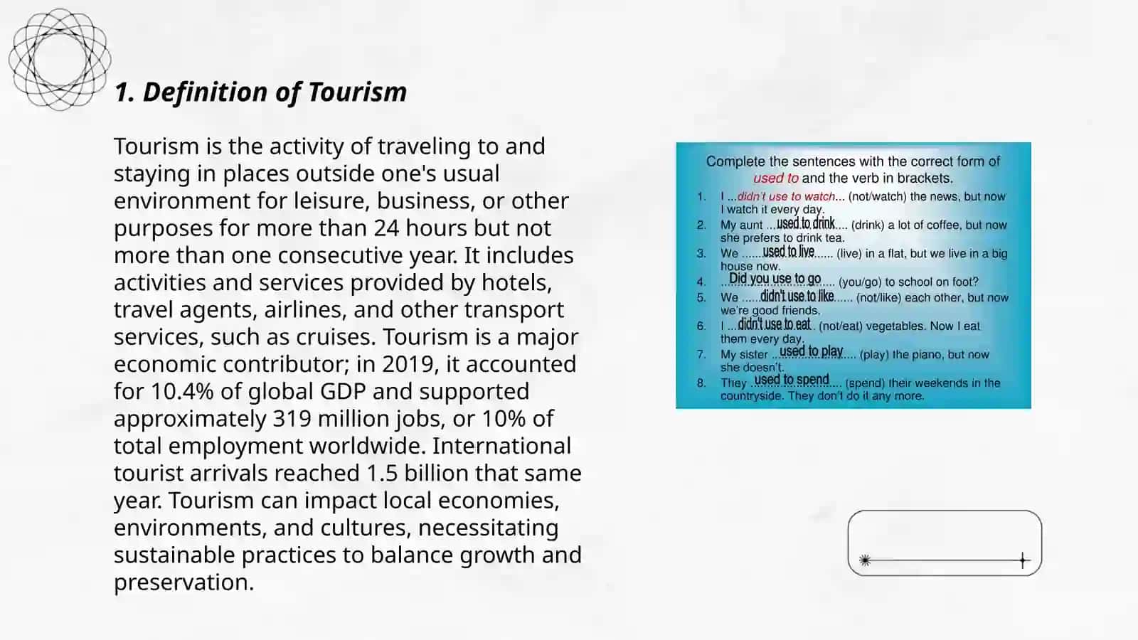Definition of Tourism 3