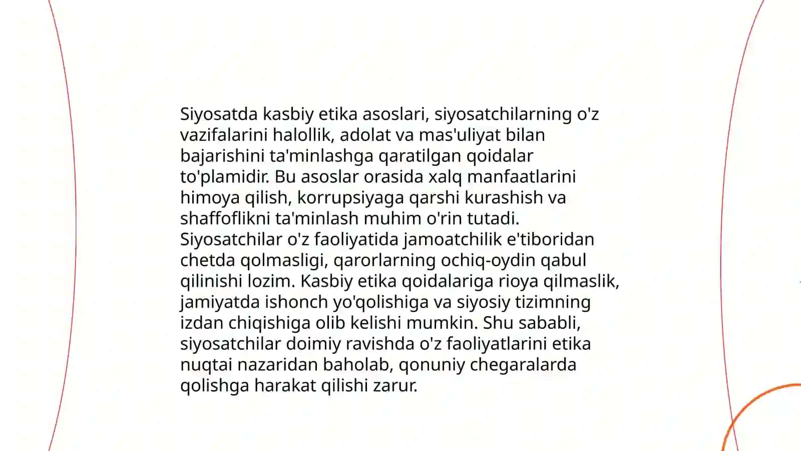 Siyosatda professsional etika va yangi axloq siyosati 3