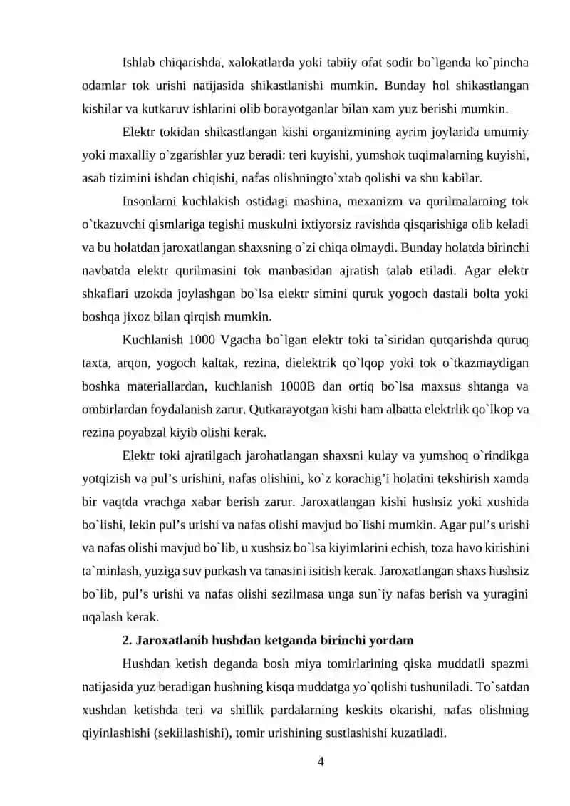 Birinchi Tibbiy Yordam 3