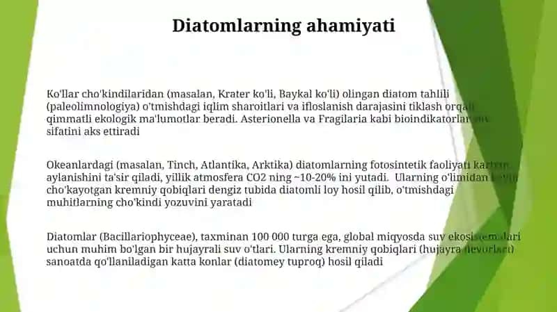 Diatom suvoʻtlar bilan tanishish 3