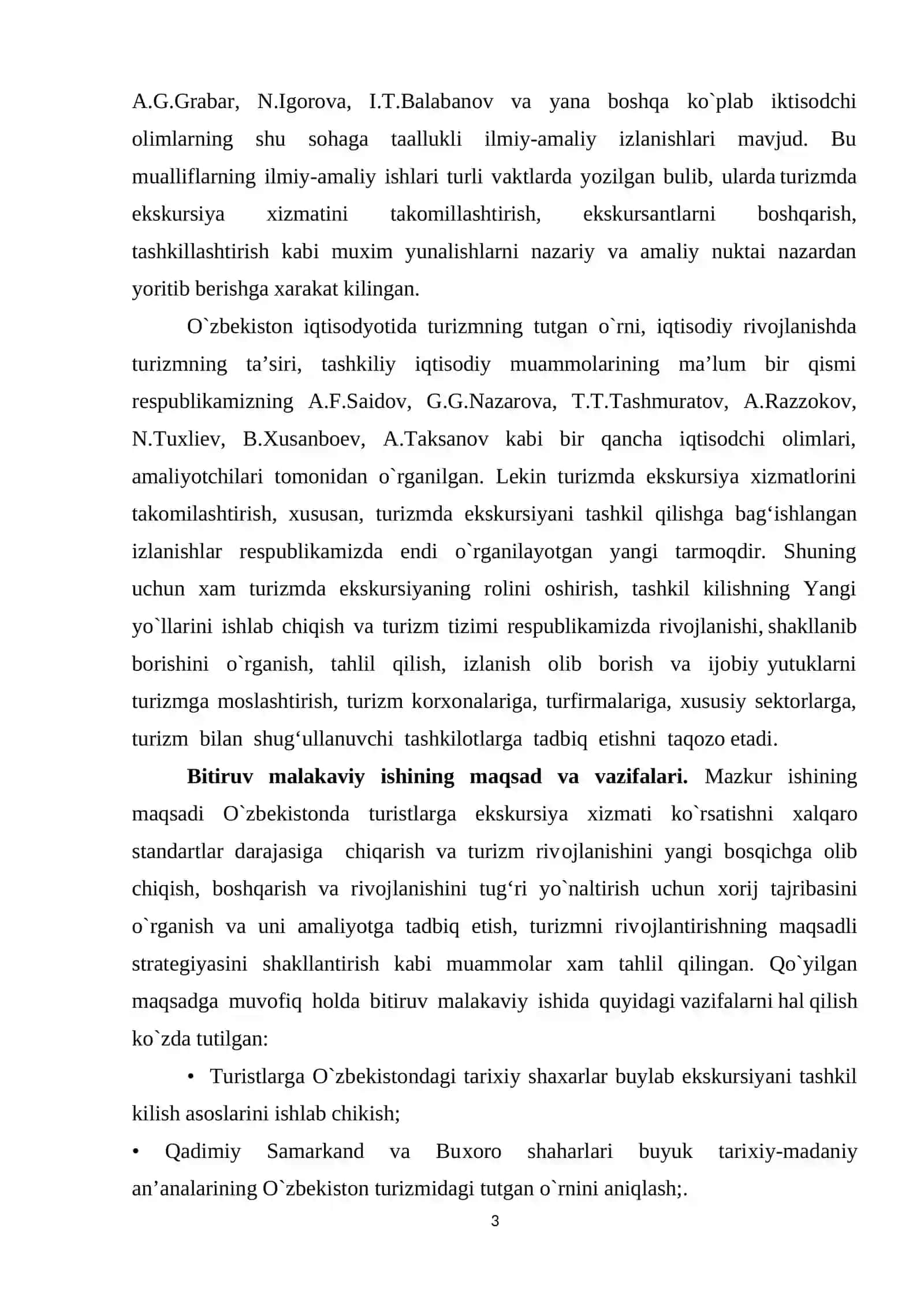 O’zbekistonda ekskursion xizmatlar va ularni tashkil qilish 3