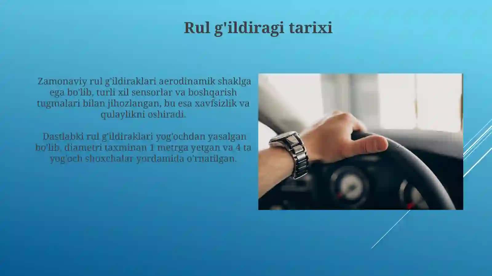 Avtomobilda Rolboshqarmasi 3