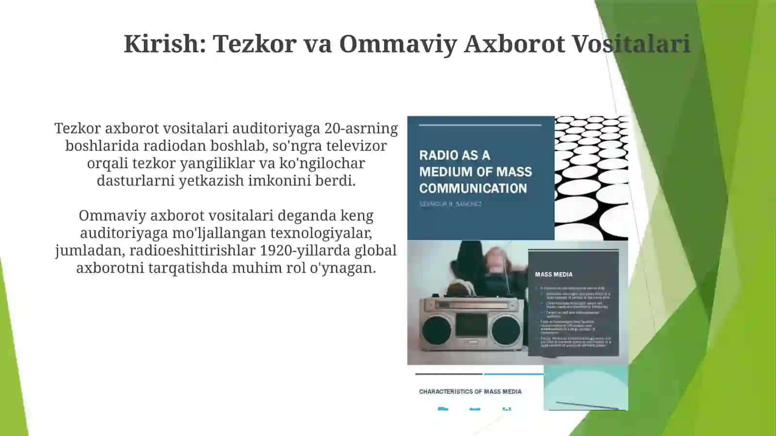 Tezkor va Ommaviy Axborot Vositalari 3