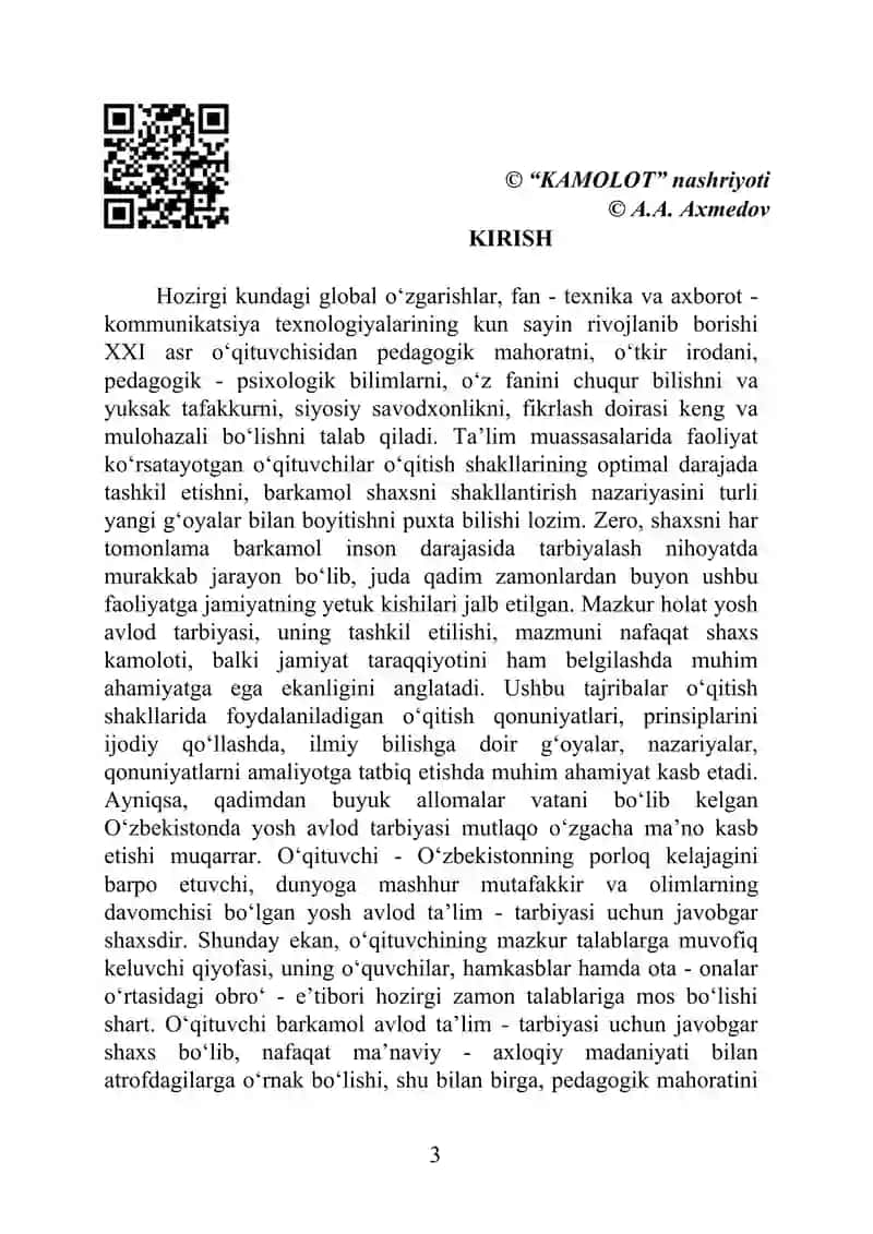 IJTIMOIY 
PEDAGOGIKA 
Maktabgacha ta’lim yo‘nalishi talabalari uchun 3
