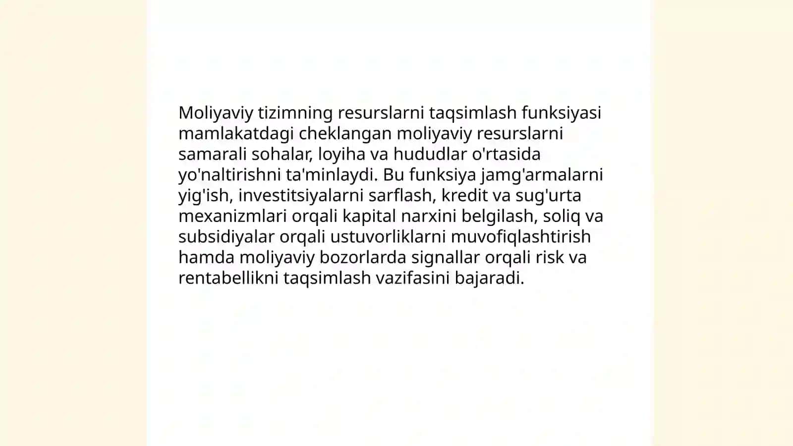 Moliyaviy tizim funksiyalari 3