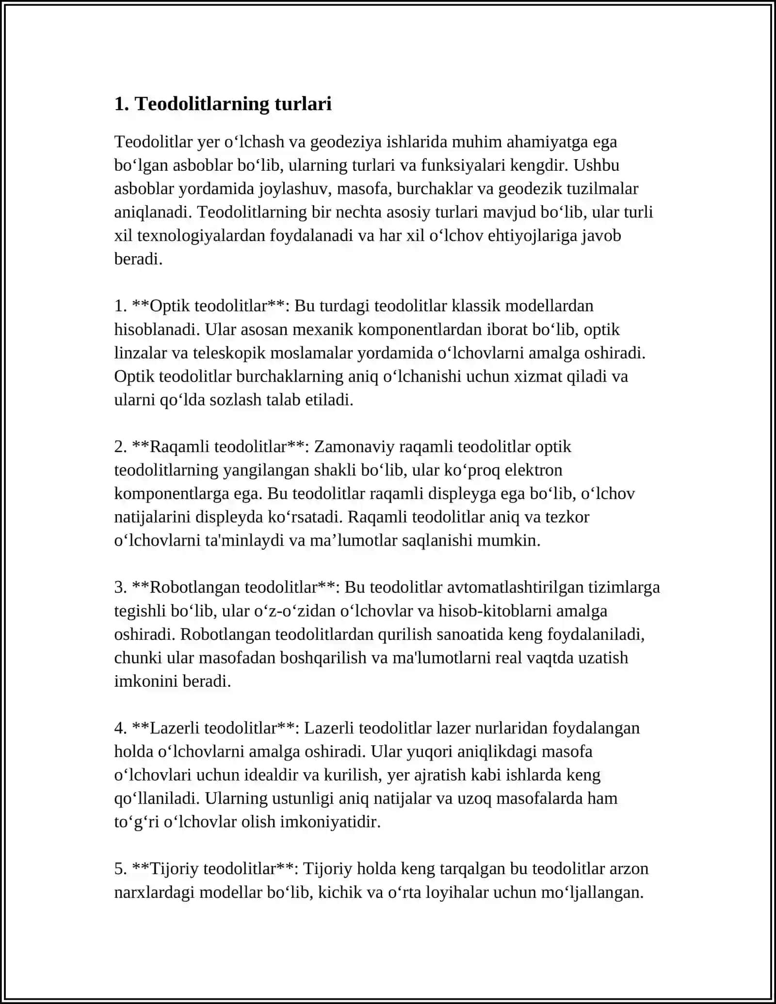 TEODALIT BILAN PLAN OLISH 3