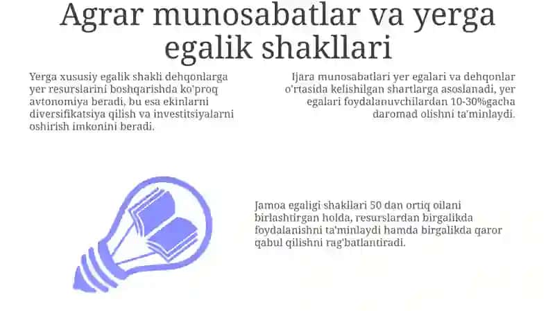 Agrar munosabatlar va yerga egaligi 3
