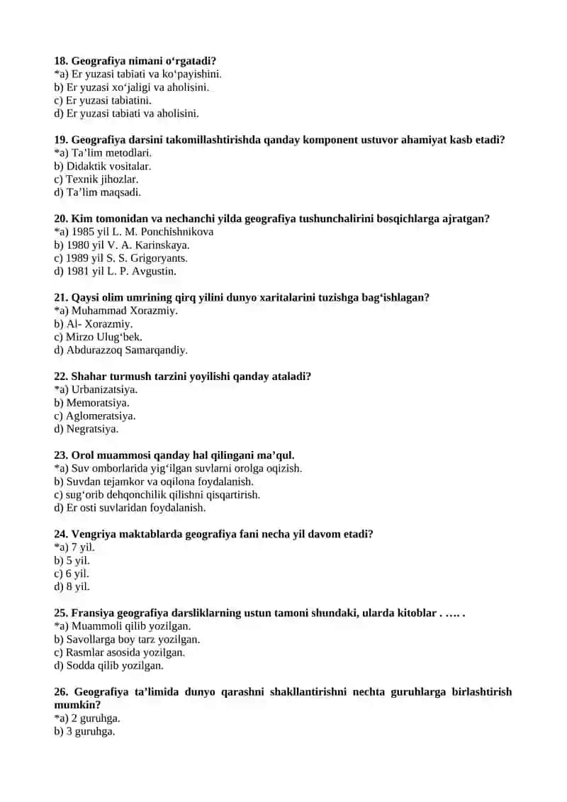 Geografiya o‘qitish metodikasi 3