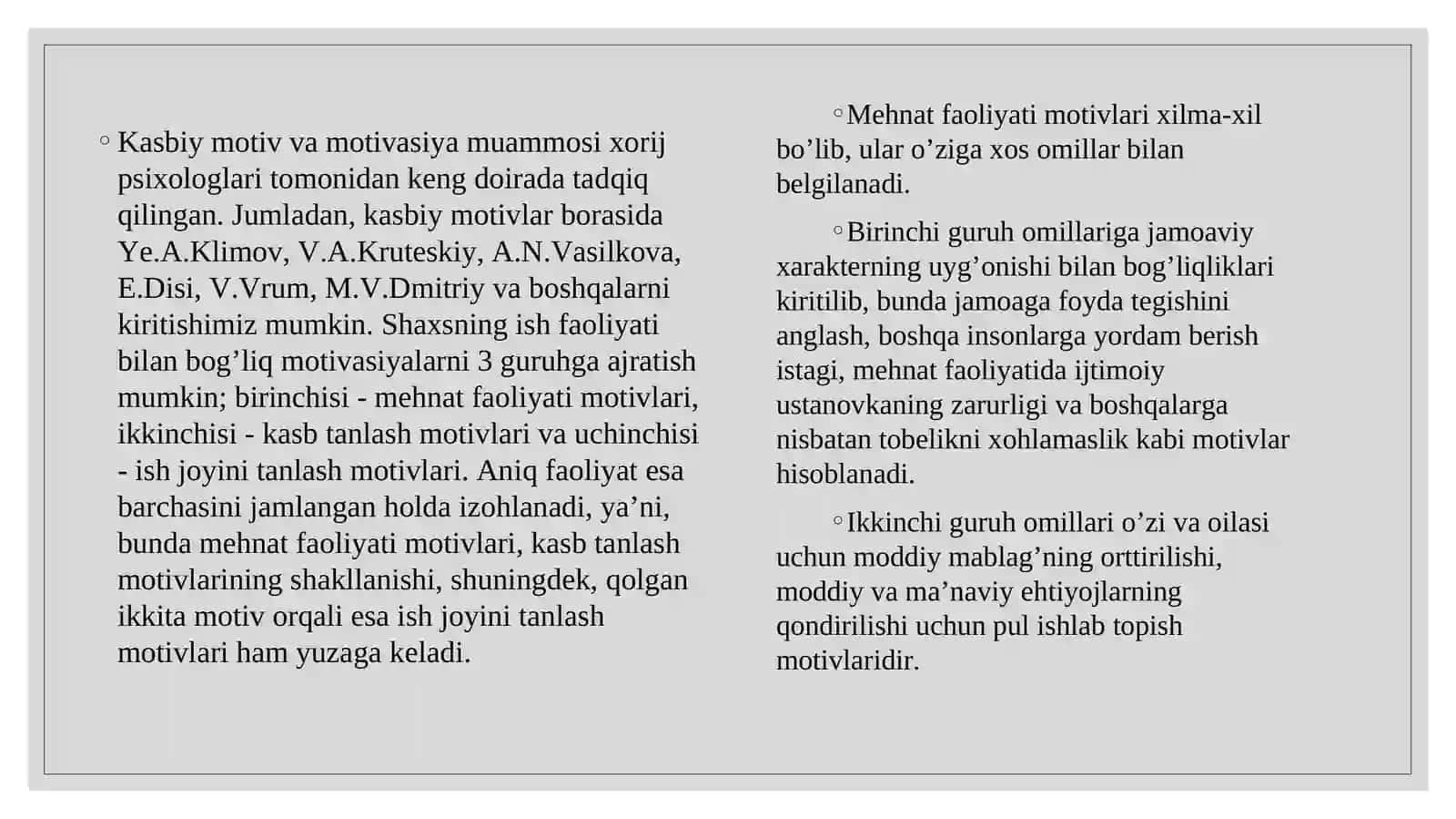 Kasb tanlash motivatsiyasi 3