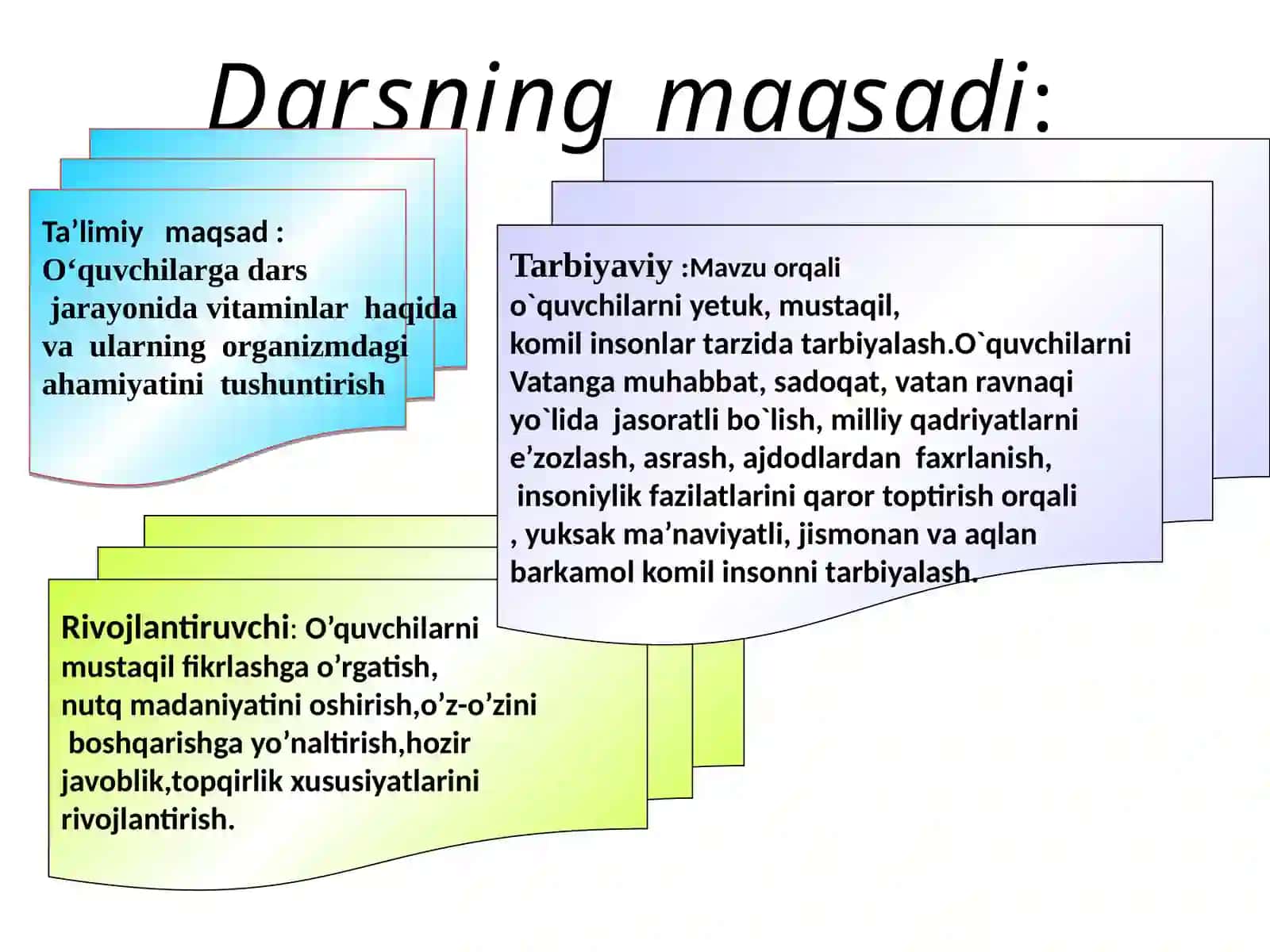 Vitaminlar va uylarning ahamiyati 3