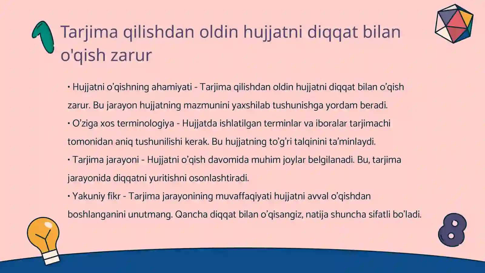 Tarjimayi holni yozishda faoliyatlar ketma- ketligi 3