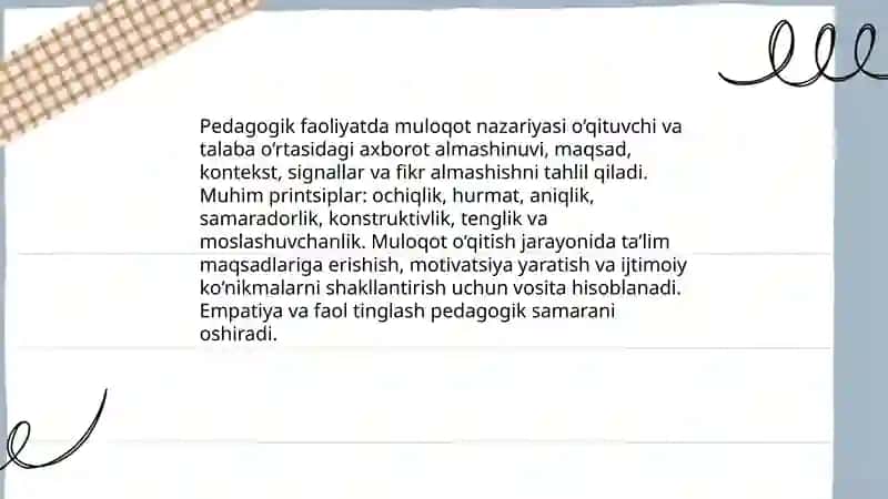 Pedagogik faoliyatda muloqot 3