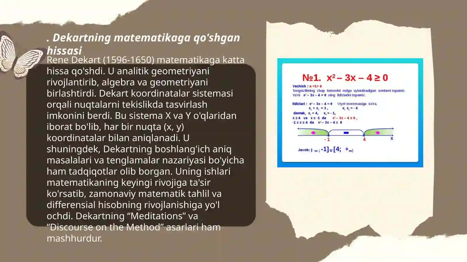 Matematika: Rene Dekart 3
