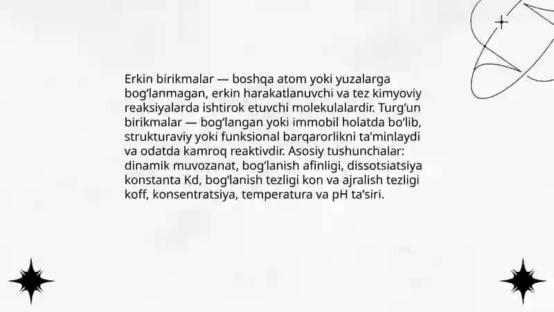 Erkin va turgʻun birikmalar 3