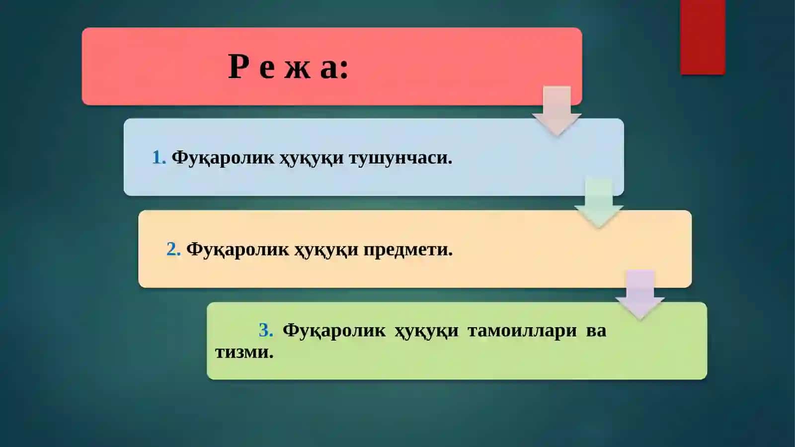 Фан ўқтувчиси: Парадаев Акмал Юлдашевич 3