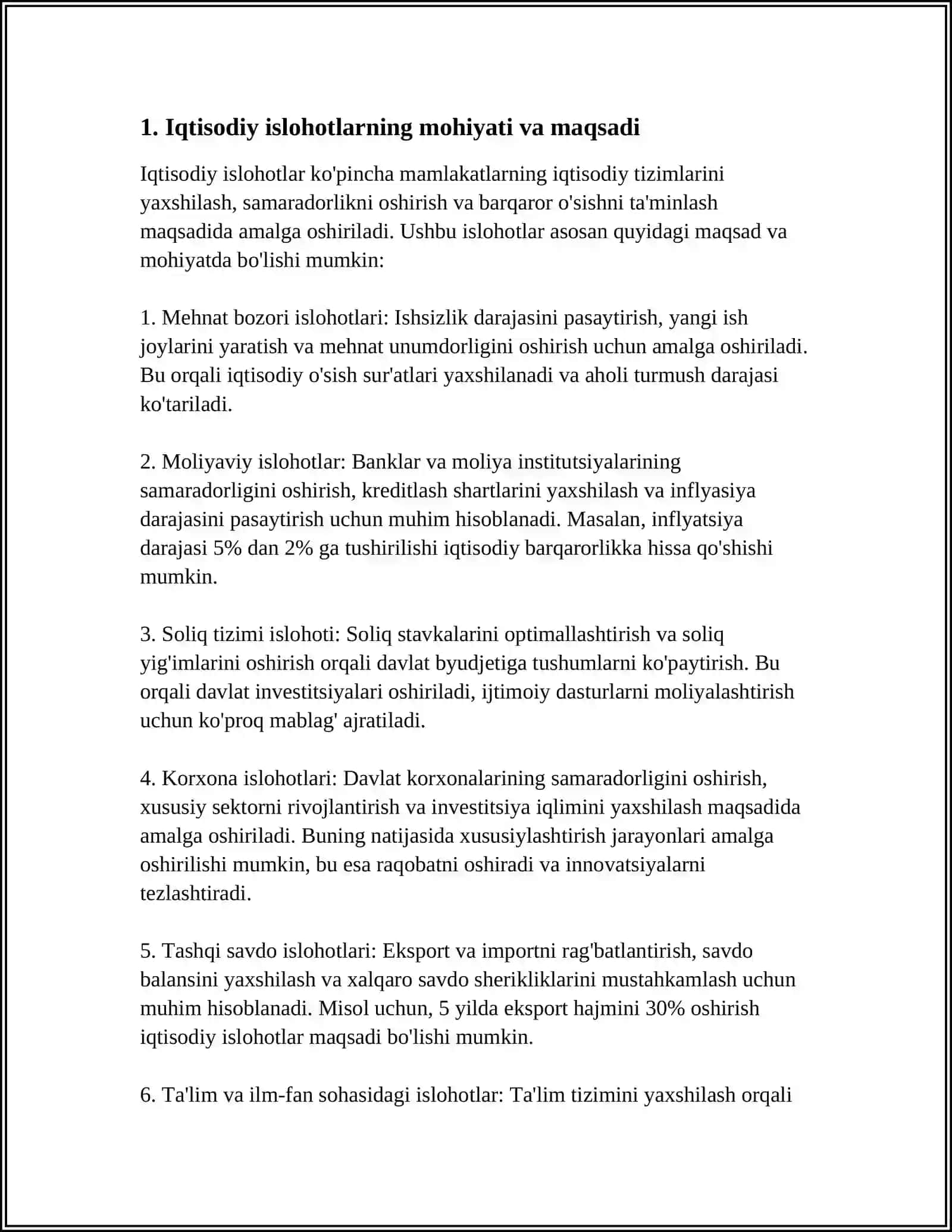 IQTISODIY ISLOHOTLAR 3