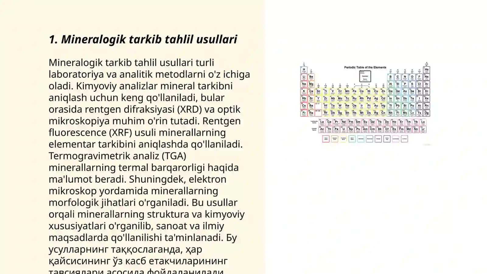 Mineralogik tarkib tahlili 3