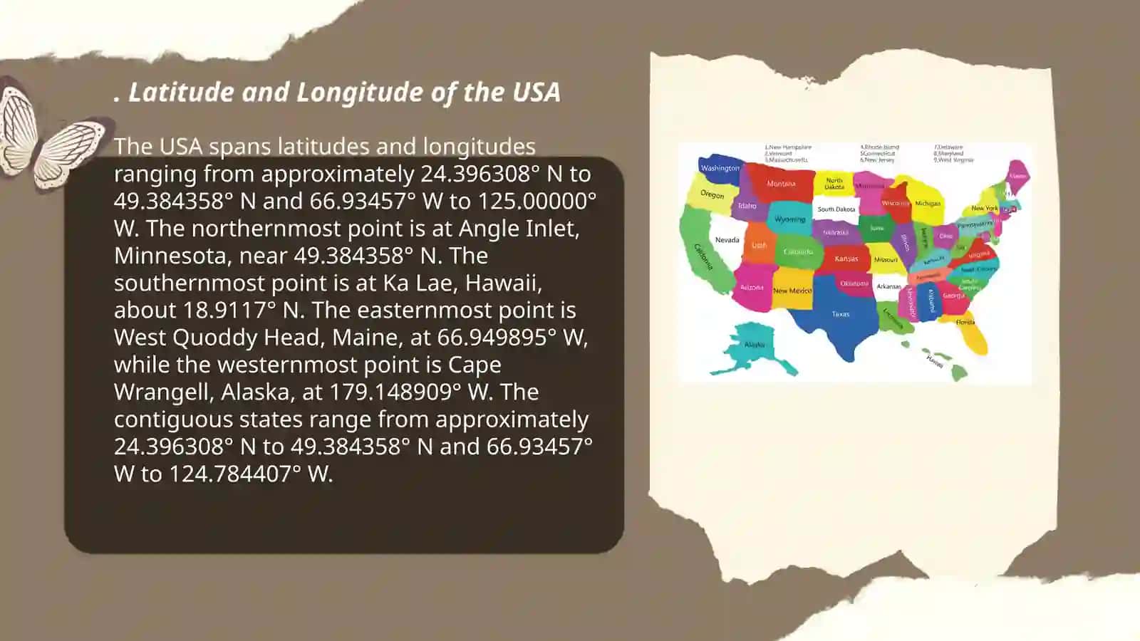 Geografical position of the USA 3