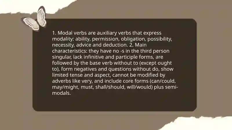 Modal verb 3