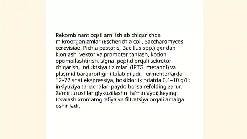 Rekombinant oqsillar 3