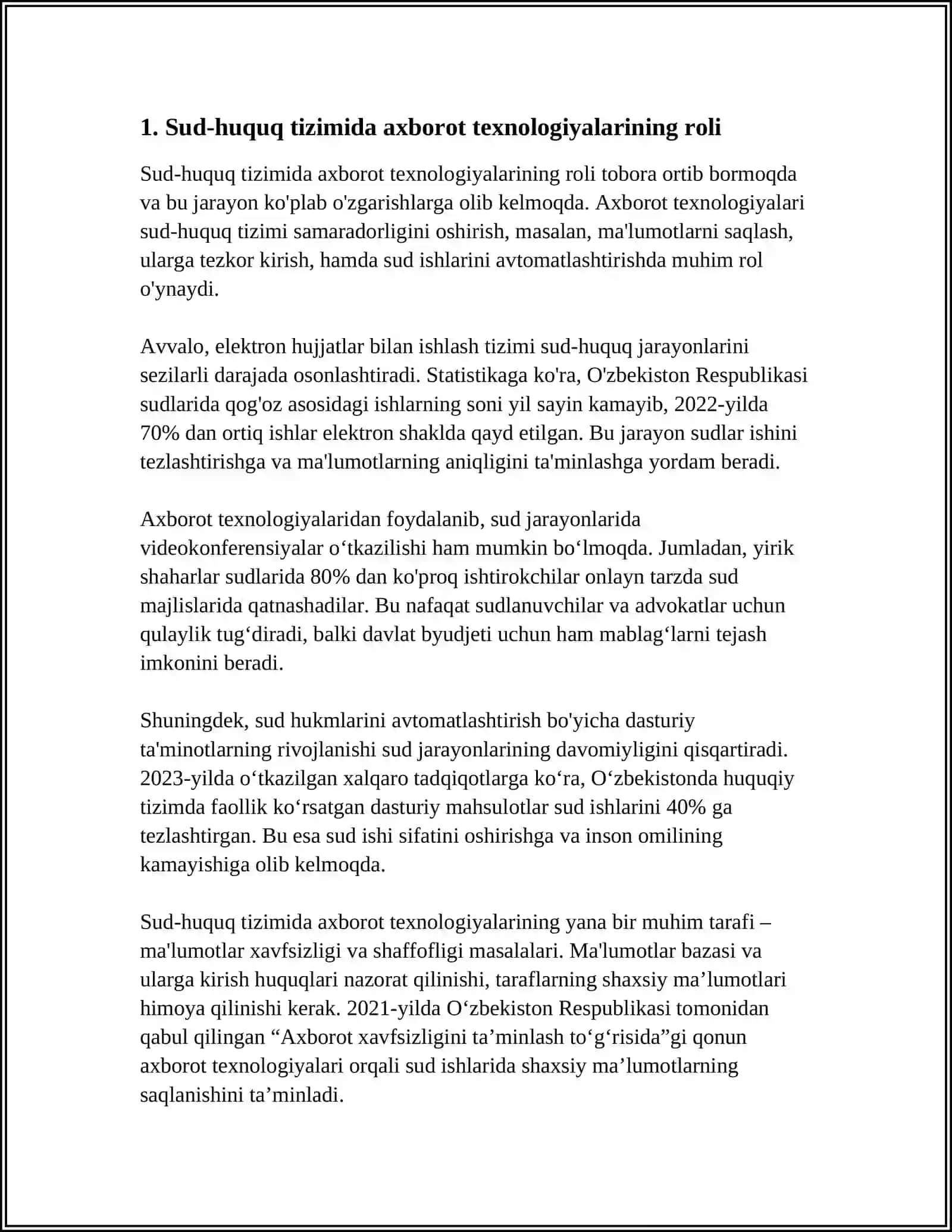 SUD-HUQUQ TIZIMIDAGI ISLOHOTLAR 3