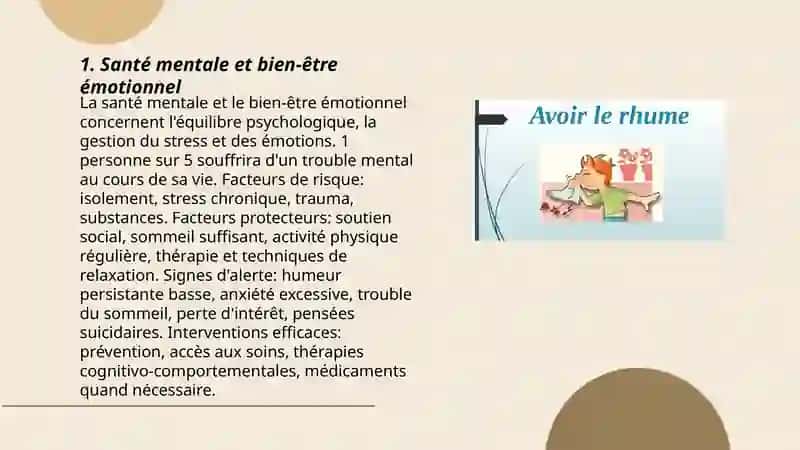 Santé mentale et bien‑être émotionnel 3