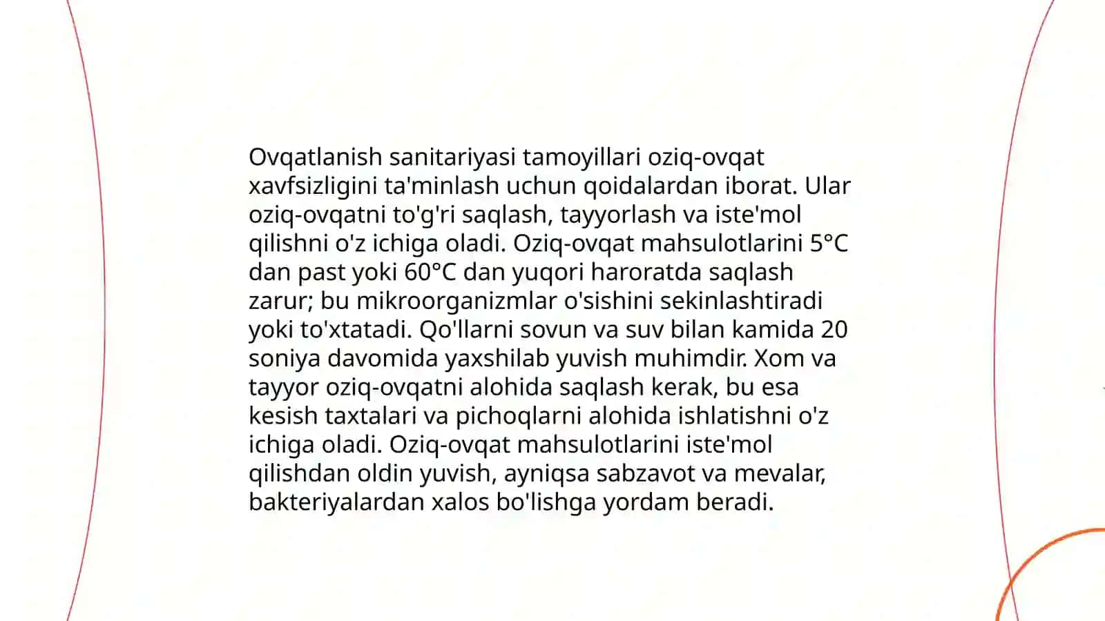 Ovqatlanish gigiyenasi 3