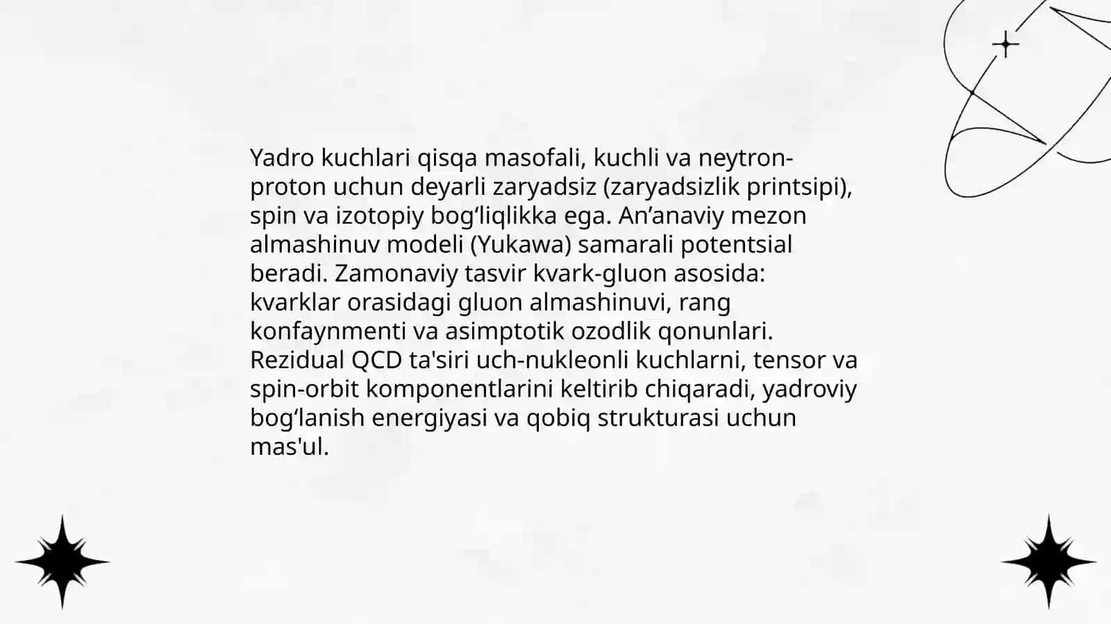 Yadro kuchlari va ularning zamonaviy modellari 3
