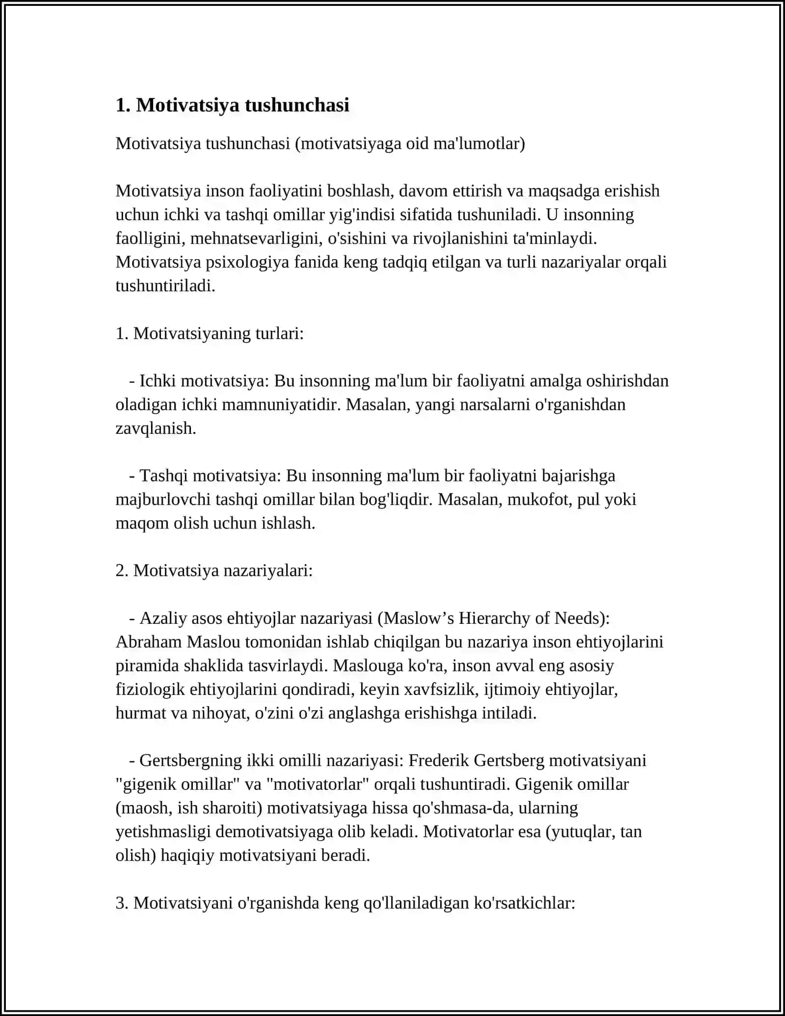 MOTIVATSIYA DIAGNOSTIKASI 3