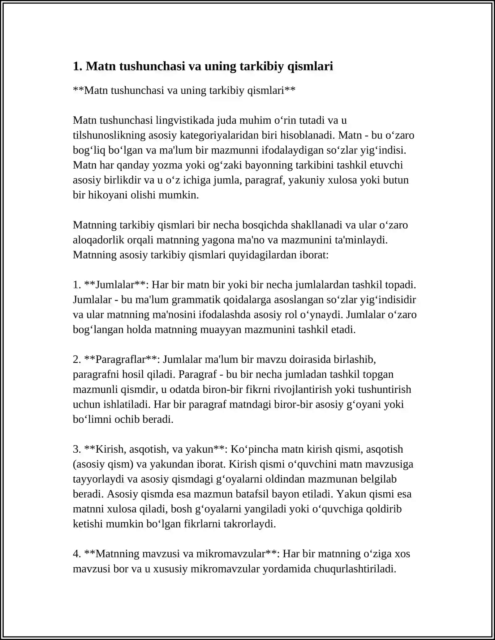MATN VA UNING TARKIBIY QISMLARI HAQIDA MA'LUMOT 3