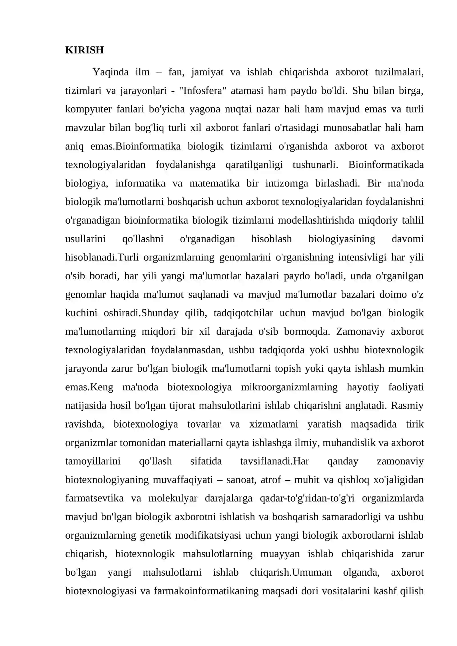 BIOINFORMATIKA FANI TO`G`RISIDA 3