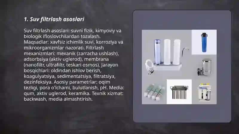 Suv filtrlash asoslari 3