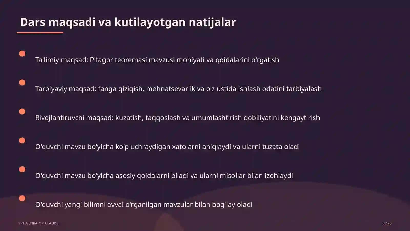 Pifagor teoremasi (8-sinf) 3